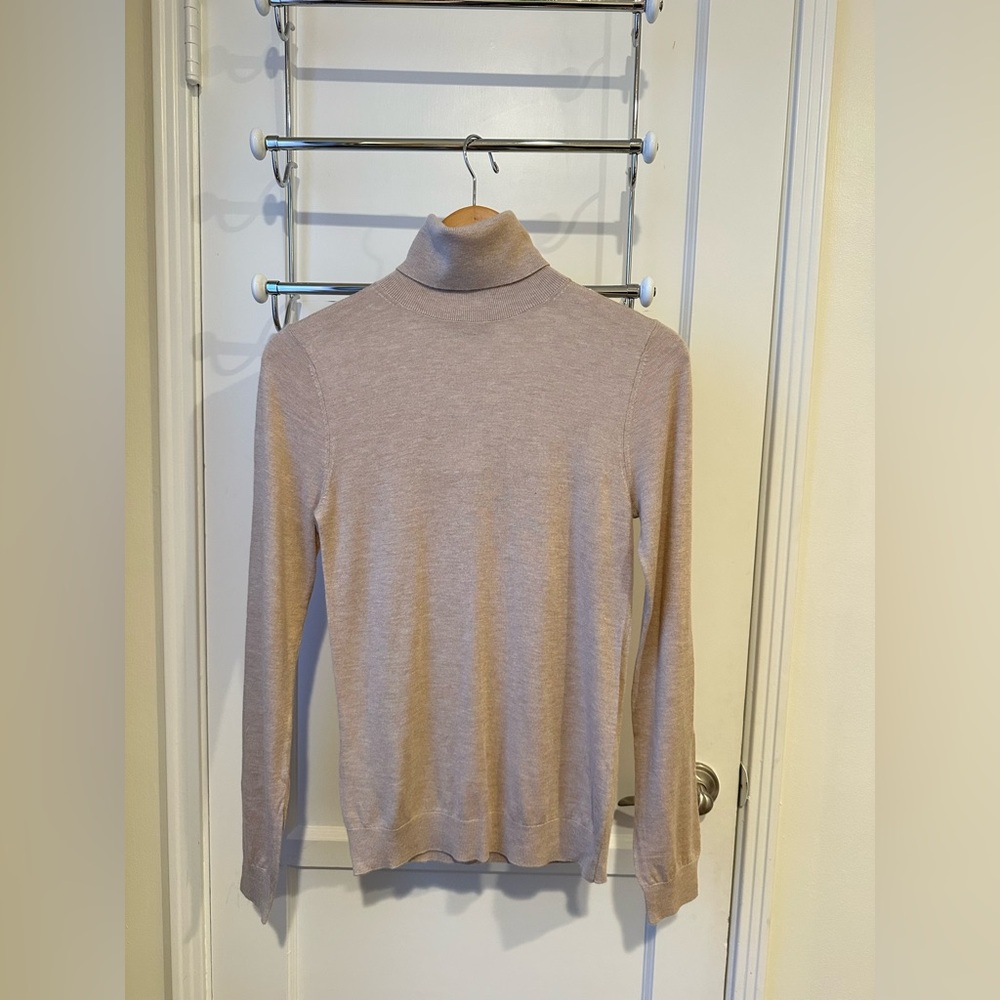 NWT Mango Light Tan Camel Turtleneck, Size XS-S